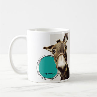 I love donkeys coffee mug