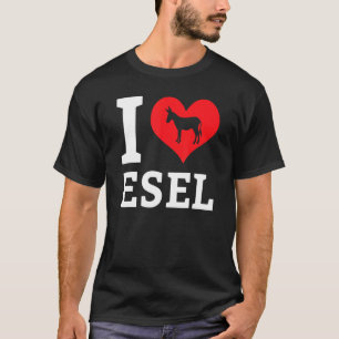 I Love Donkeys Mule Farm Animal Farmer Zoo Pet Hor T-Shirt