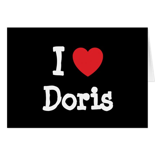 I love Doris heart T-Shirt (Front Horizontal)