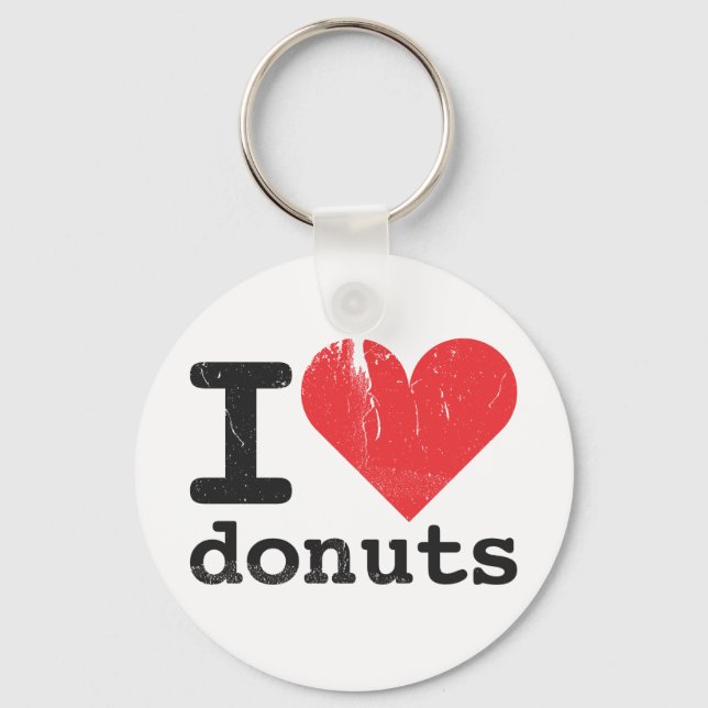 I love doughnuts Keychain (Front)
