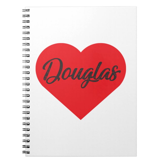 I Love Douglas Notebook (Front)