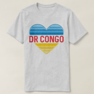 I Love DR Congo, Congo-Kinshasa Heart T-Shirt