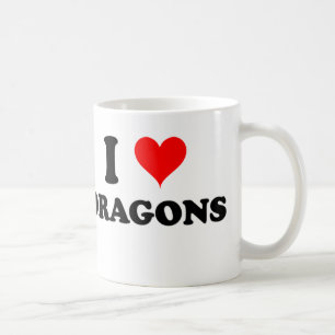 I Love Dragons Coffee Mug