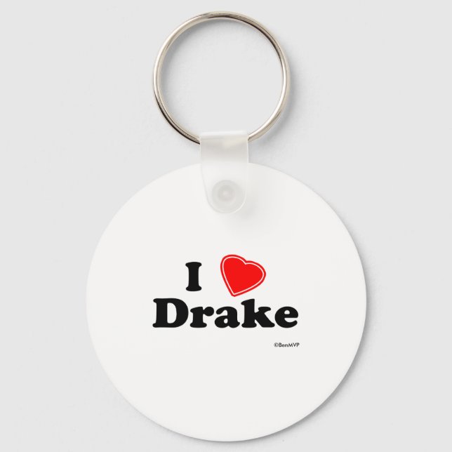I Love Drake T Shirt  Key Ring (Front)