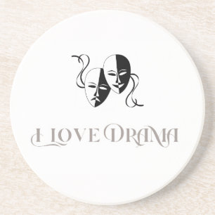 I Love Drama, Theatre Masks Performing Arts Coaster
