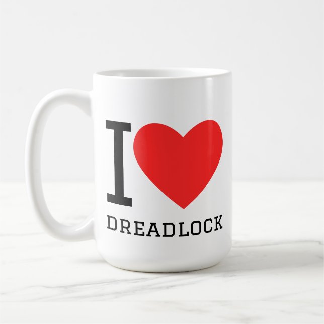 I love dreadlock coffee mug (Left)