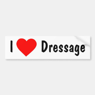 I Love Dressage Bumper Sticker