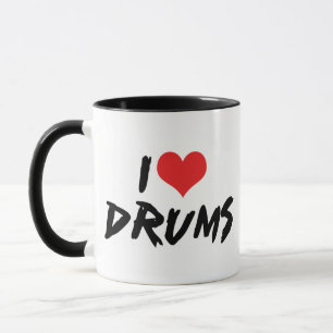 I Love Drums Mug