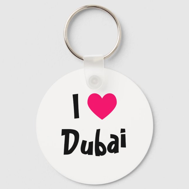 I Love Dubai Key Ring (Front)