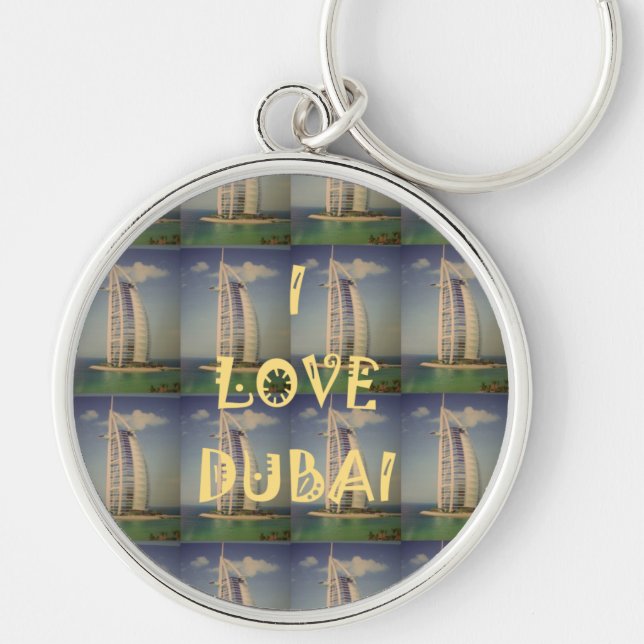 I Love Dubai Key Ring (Front)