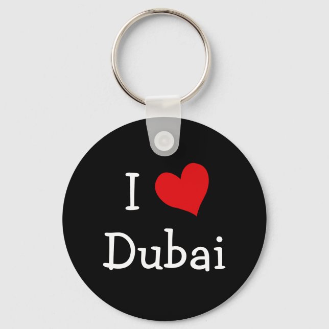 I Love Dubai Key Ring (Front)