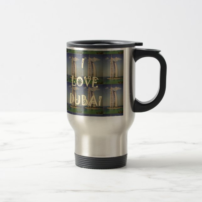 I Love Dubai Travel Mug (Right)