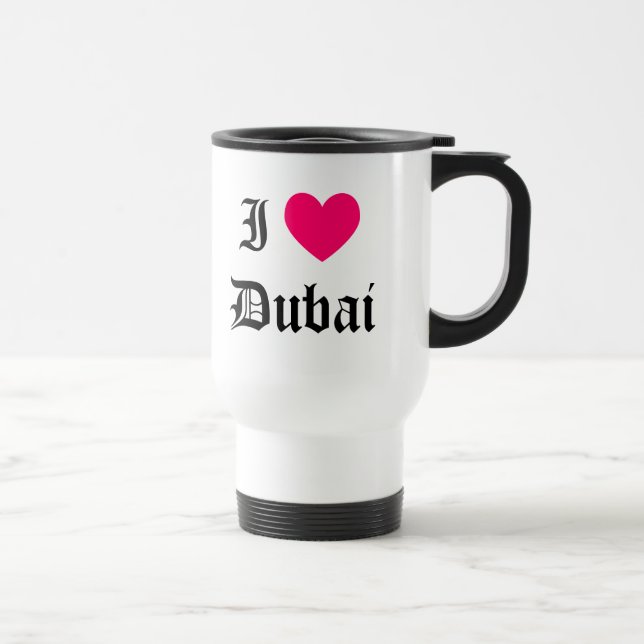 I Love Dubai Travel Mug (Right)