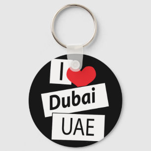 I Love Dubai UAE Key Ring