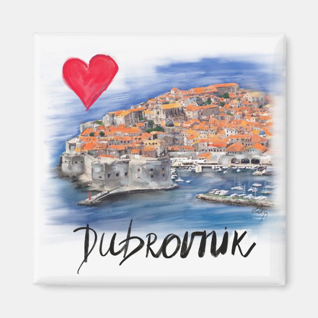 I love Dubrovnik Magnet (Front)