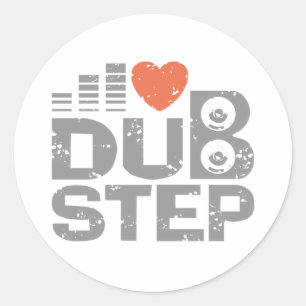 I Love Dubstep Classic Round Sticker