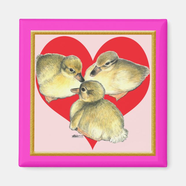 I Love Ducklings! Magnet (Front)