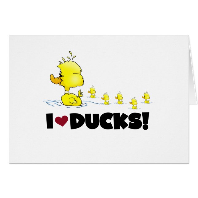 I Love Ducks Tshirts and Gifts (Front Horizontal)