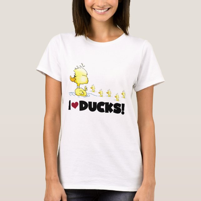 I Love Ducks Tshirts and Gifts (Front)