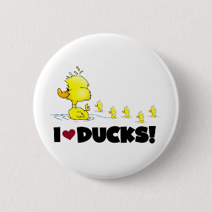 I Love Ducks Tshirts and Gifts 6 Cm Round Badge