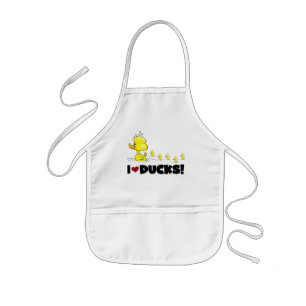 I Love Ducks Tshirts and Gifts Kids Apron