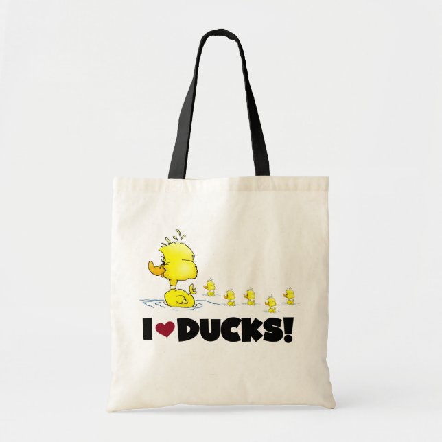 I Love Ducks Tshirts and Gifts Tote Bag (Front)