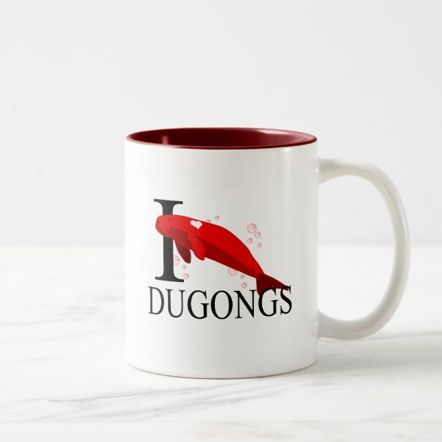 I Love Dugongs Mugs (Right)