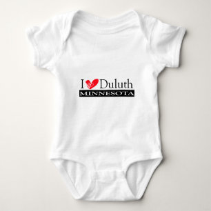I Love Duluth Minnesota Baby Bodysuit