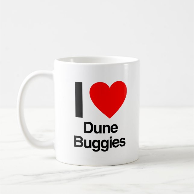 i love dune buggies coffee mug (Left)