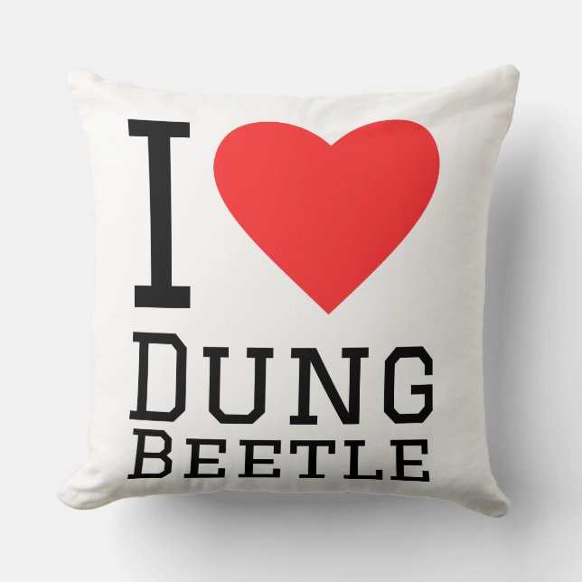 I love dung beetle  cushion (Front)