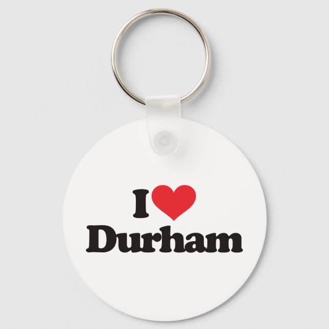 I Love Durham Key Ring (Front)