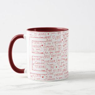 I Love E You — Personalised Initial “E” Romantic D Mug