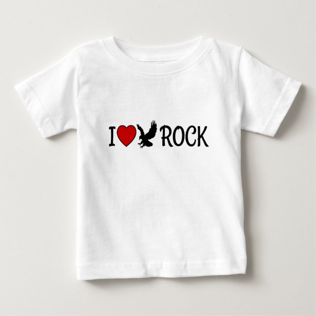 I Love Eagle Rock California Red Heart Baby T-Shirt (Front)