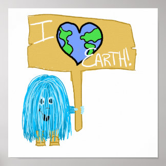 I Love Earth Poster