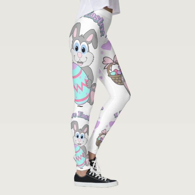 I Love Easter Bunny Leggings (Right)