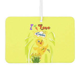 I Love Easter Car Air Freshener