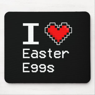 I Love Easter Eggs  Mouse Pad
