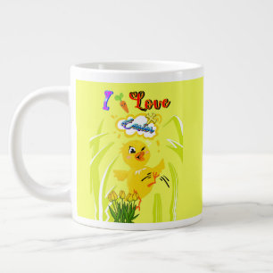 I Love Easter Large Coffee Mug