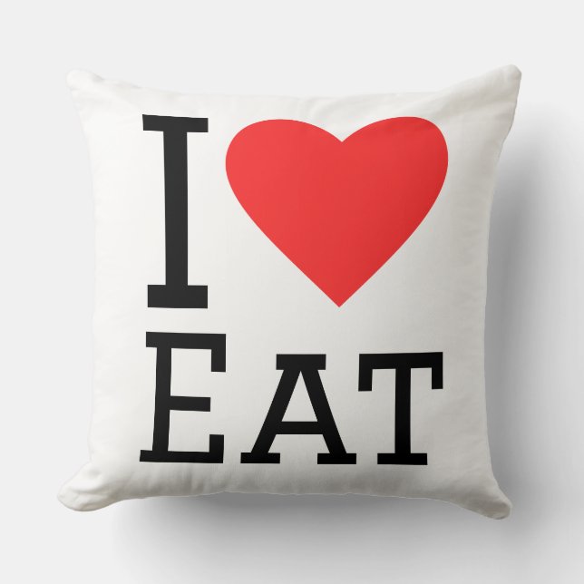 I love eat cushion (Front)