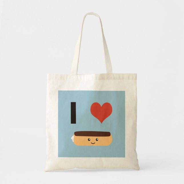 I love Eclairs Tote Bag (Front)