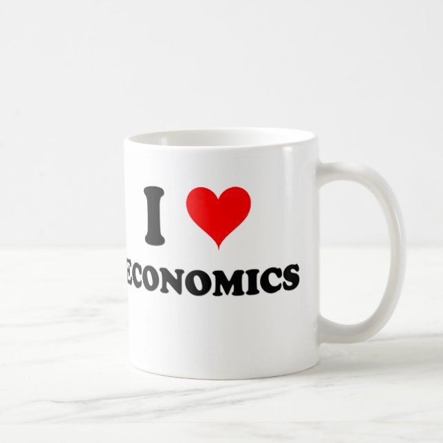 I Love Economics Coffee Mug (Right)
