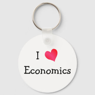 I Love Economics Key Ring