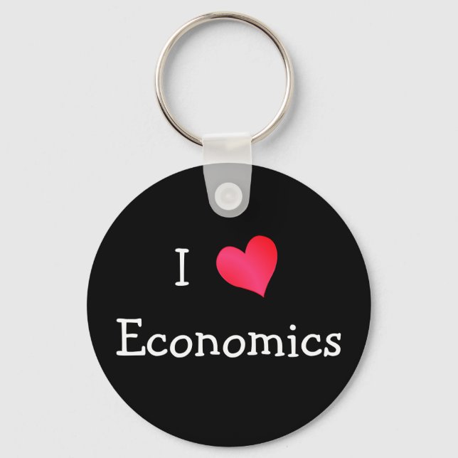 I Love Economics Key Ring (Front)
