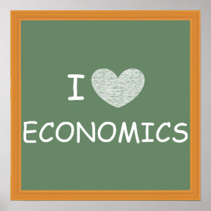 I Love Economics Poster