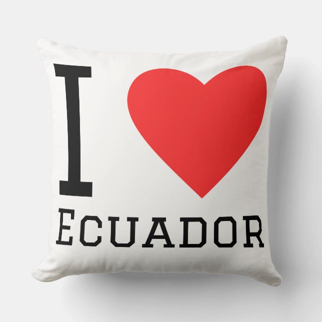 I love ecuador cushion (Front)