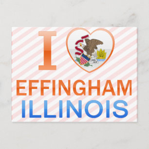 I Love Effingham, IL Postcard