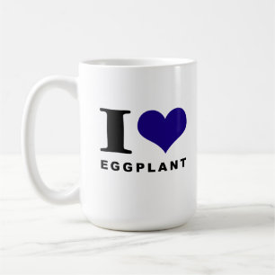 I love Eggplant Coffee Mug