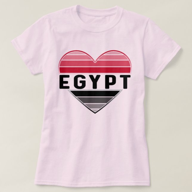 I Love Egypt, Egyptian Heart T-Shirt (Design Front)