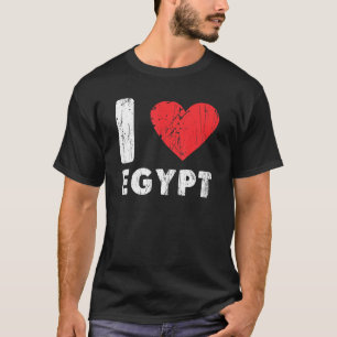 I Love Egypt I Heart Egypt Family Travel Egypt Fla T-Shirt