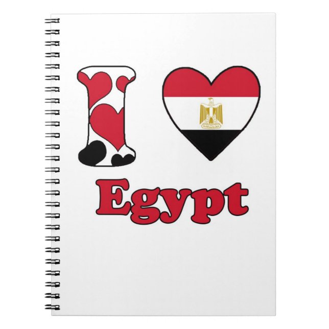 I love Egypt Spiral Notebook (Front)